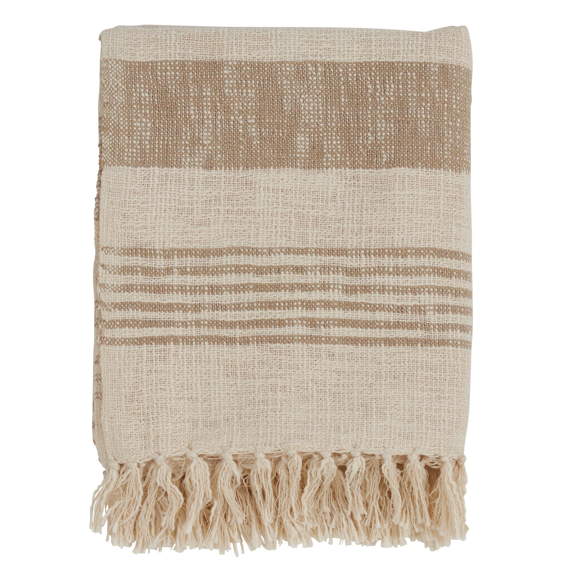 Striped + Tasseled Throw -