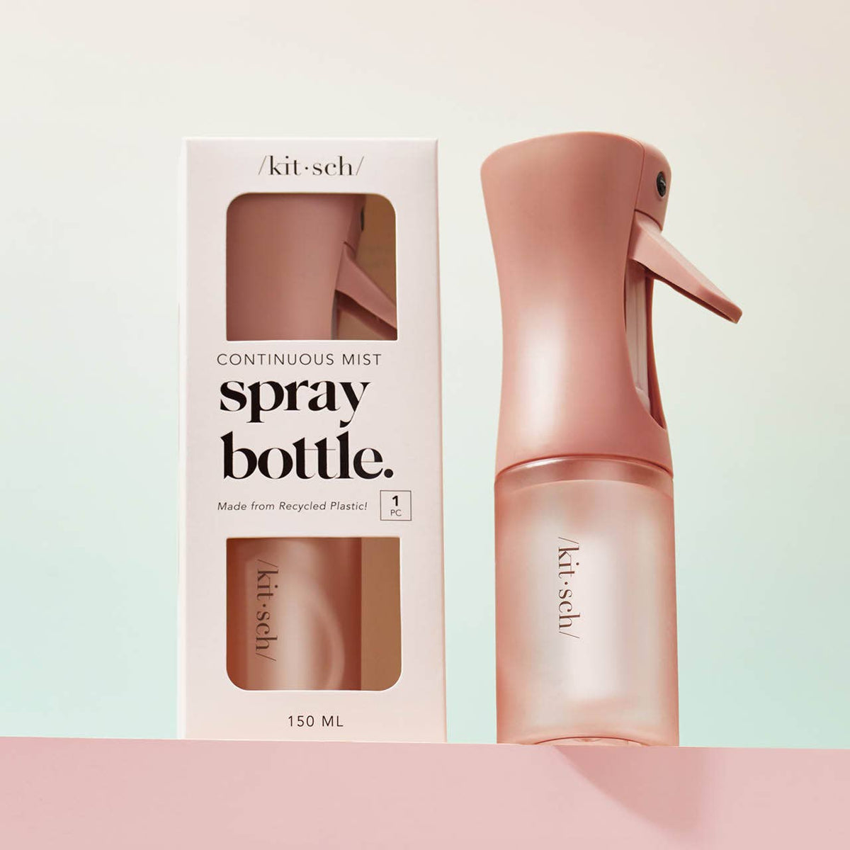 Recycled Plastic Fine Mist Spray Bottle Hair Skincare Terracotta Compact