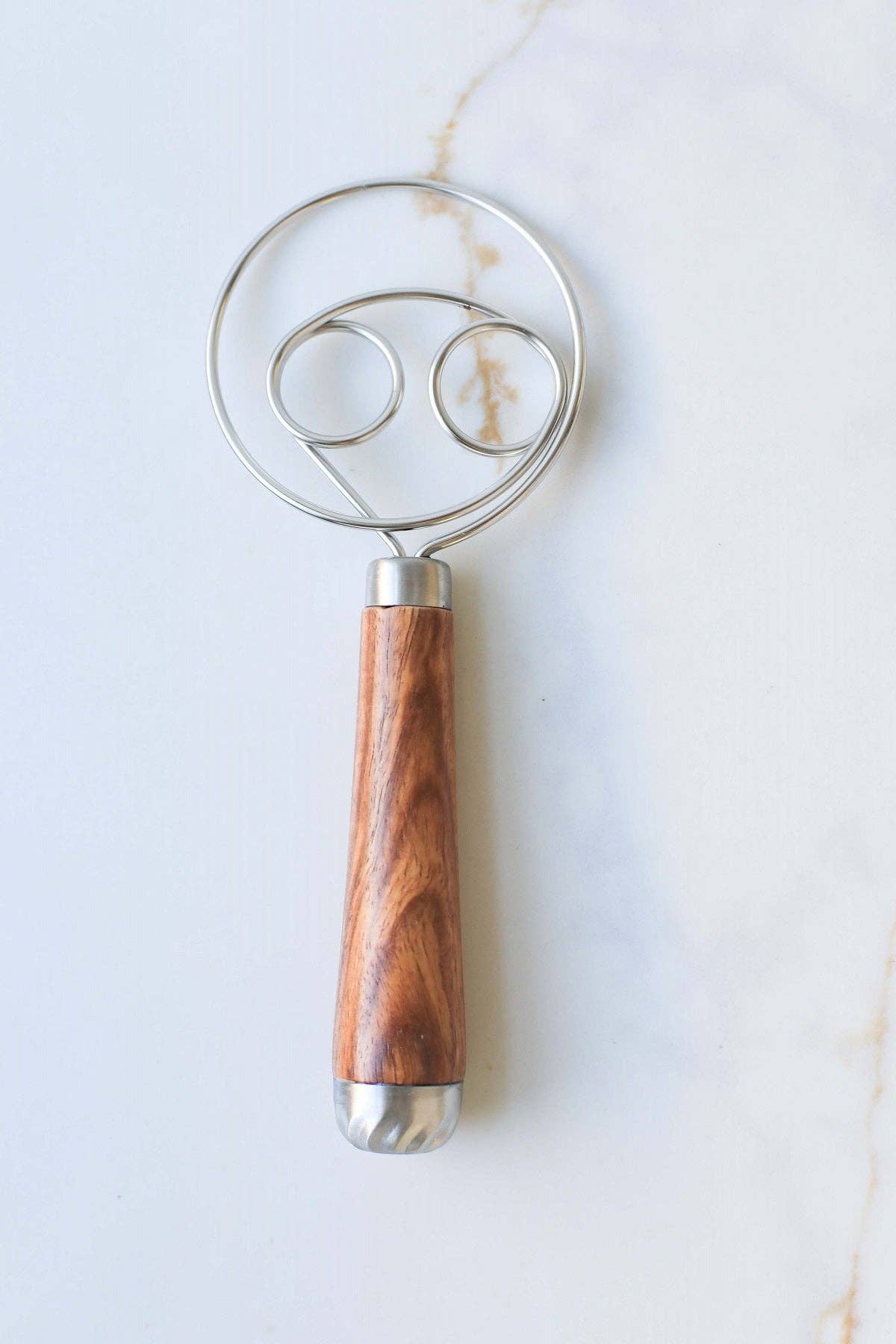 Rosewood Wooden Handle Dough Whisk -
