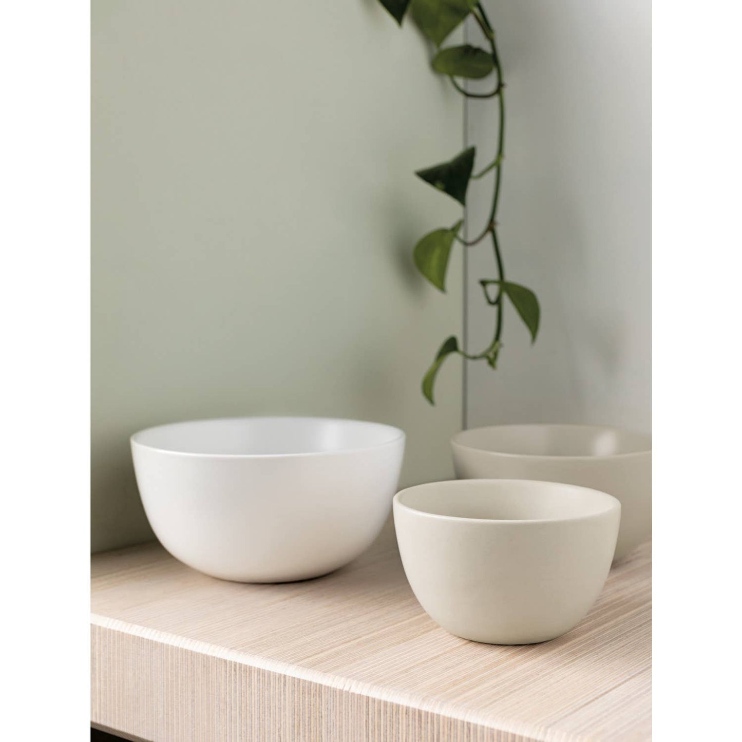 Matte White Prep Bowl Set of 3 -