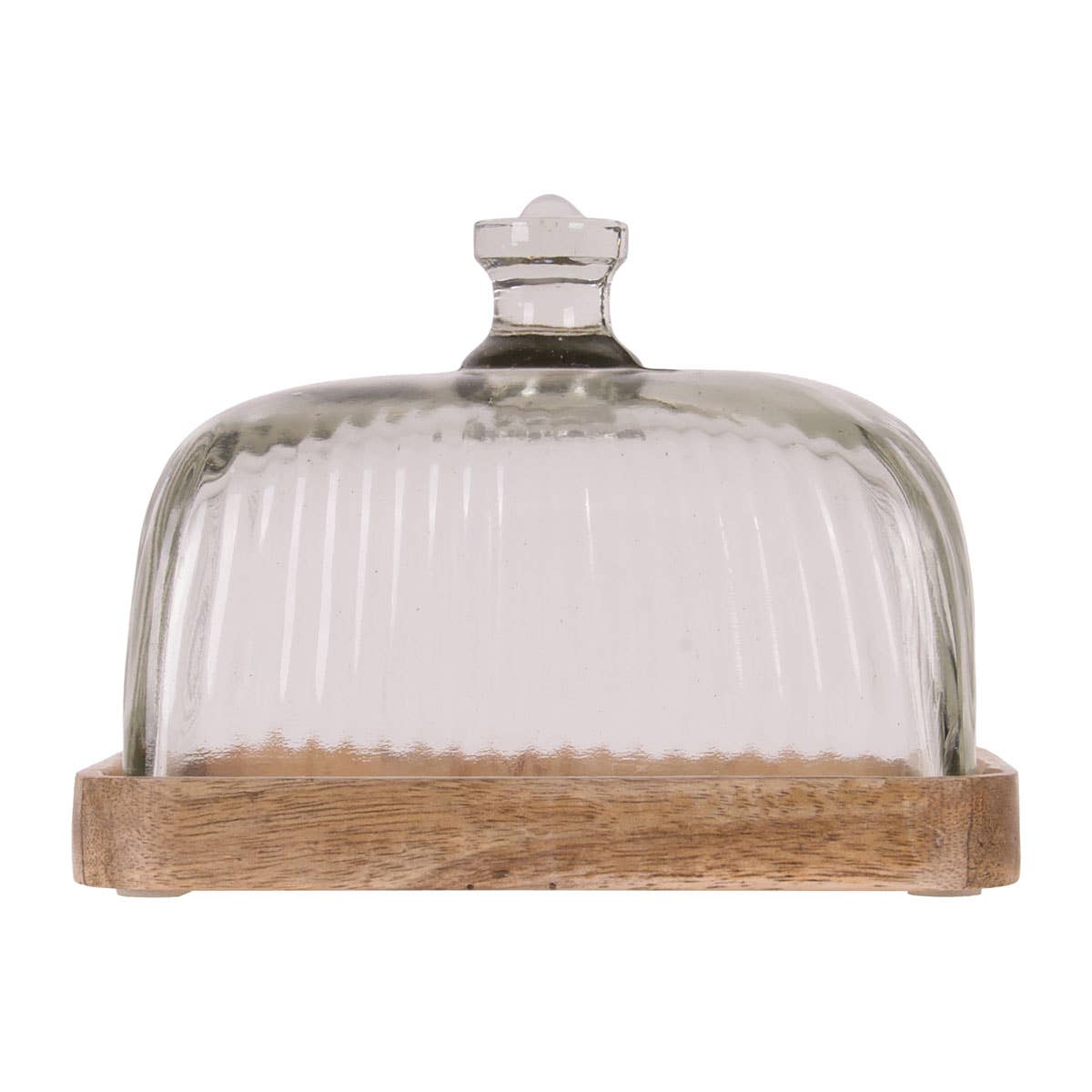 Lana Butter Dish Wood With Top - Butter Dishes