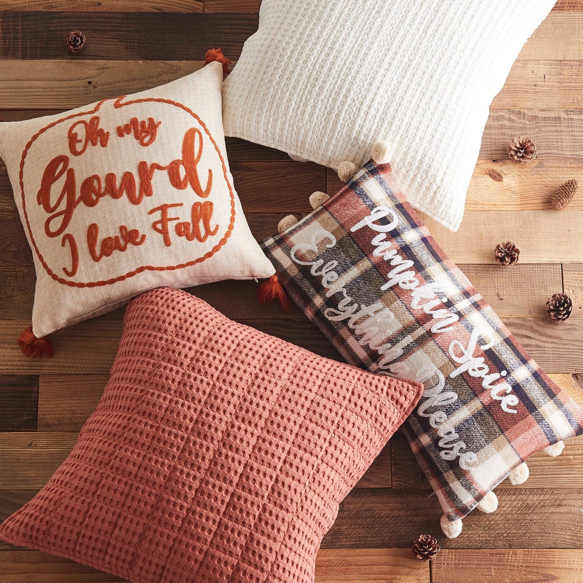 Mills Waffle Square Pillow - Uncategorized
