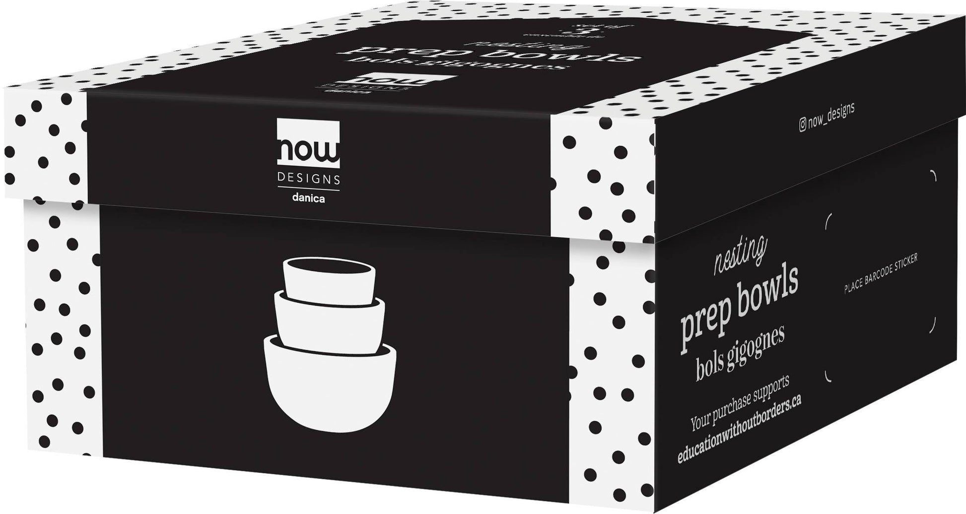 Matte White Prep Bowl Set of 3 -