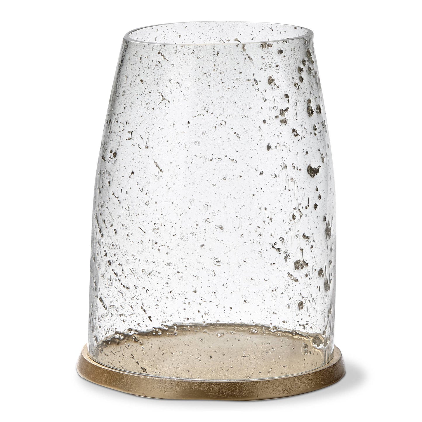 Pebble Hurricane Large Clear Glass Everyday, Summer - Candle Holders