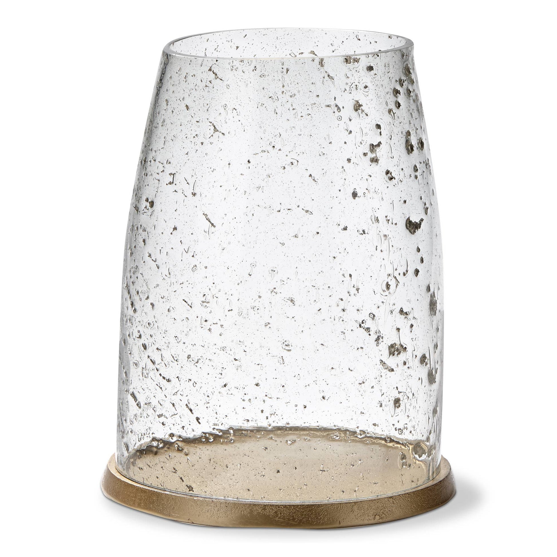 Pebble Hurricane Large Clear Glass Everyday, Summer - Candle Holders