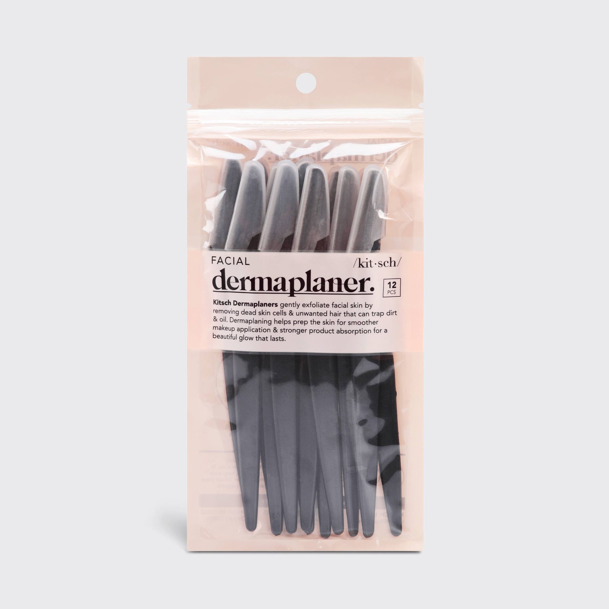 Recycled Plastic Dermaplaners 12pc Set - Black -