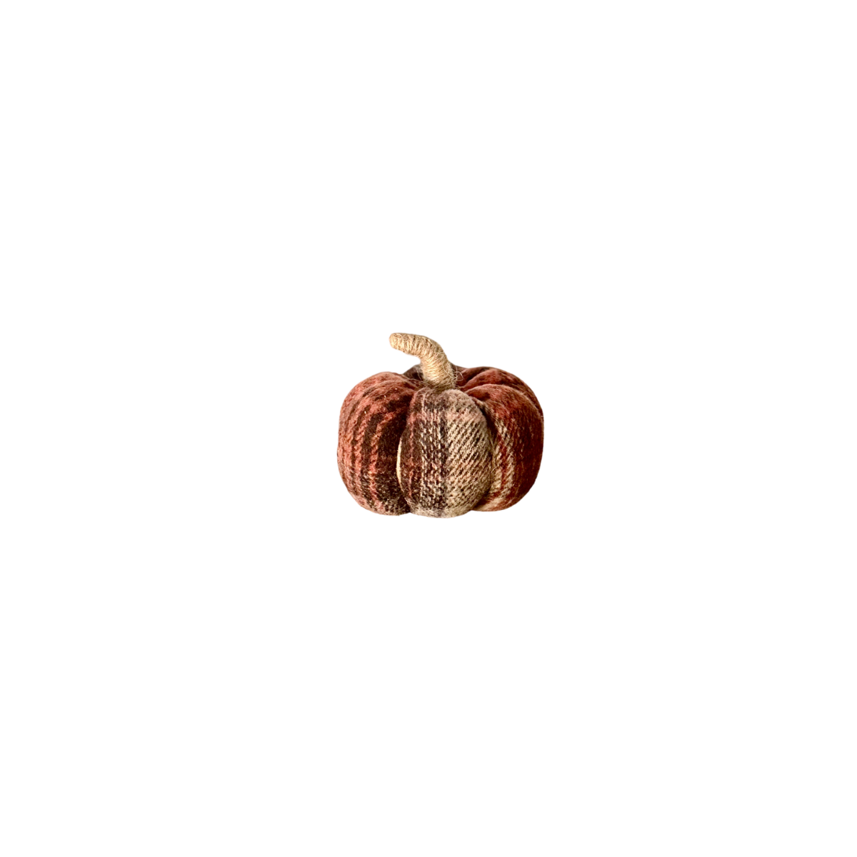 CF-3277 - Small Dusty Plaid Pumpkin -