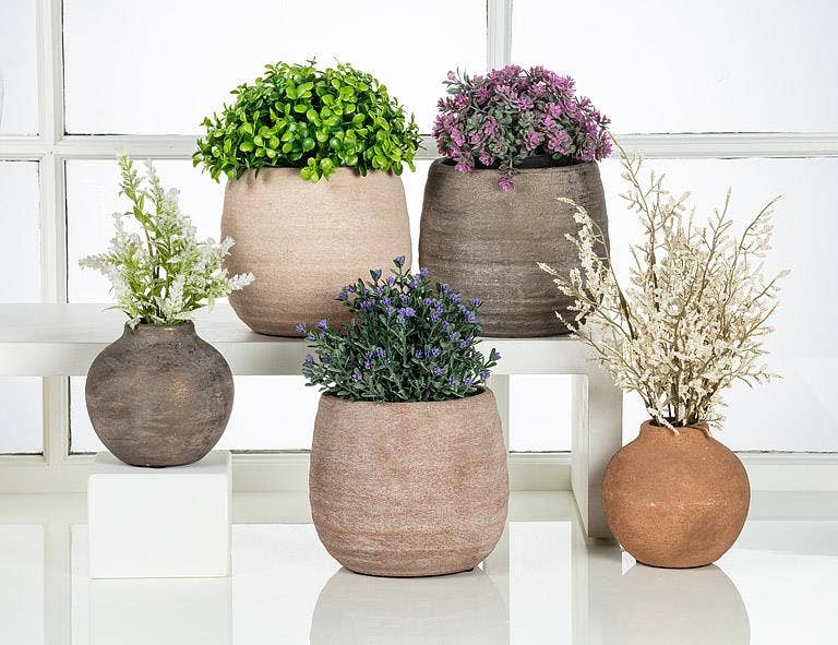 Coarse Texture Planter-5"H - Planters