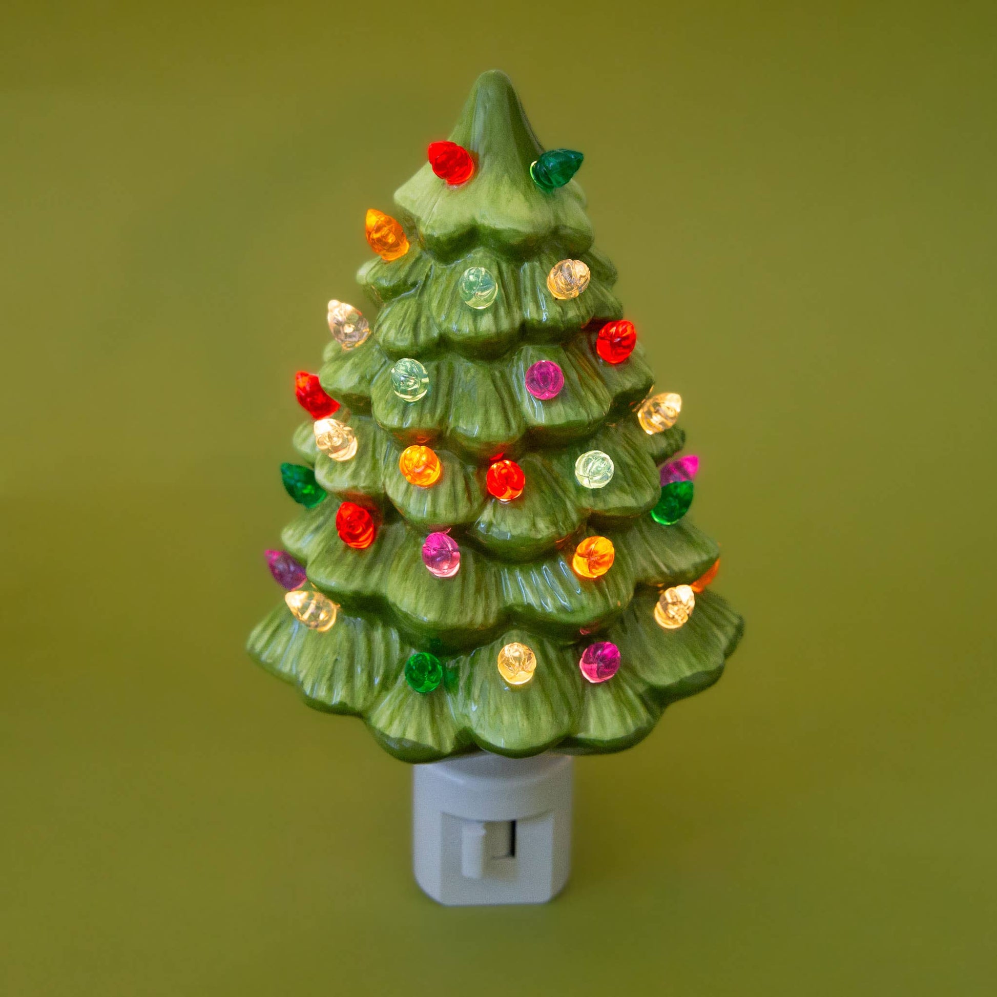 Vintage Tree Night Light | Retro Green -