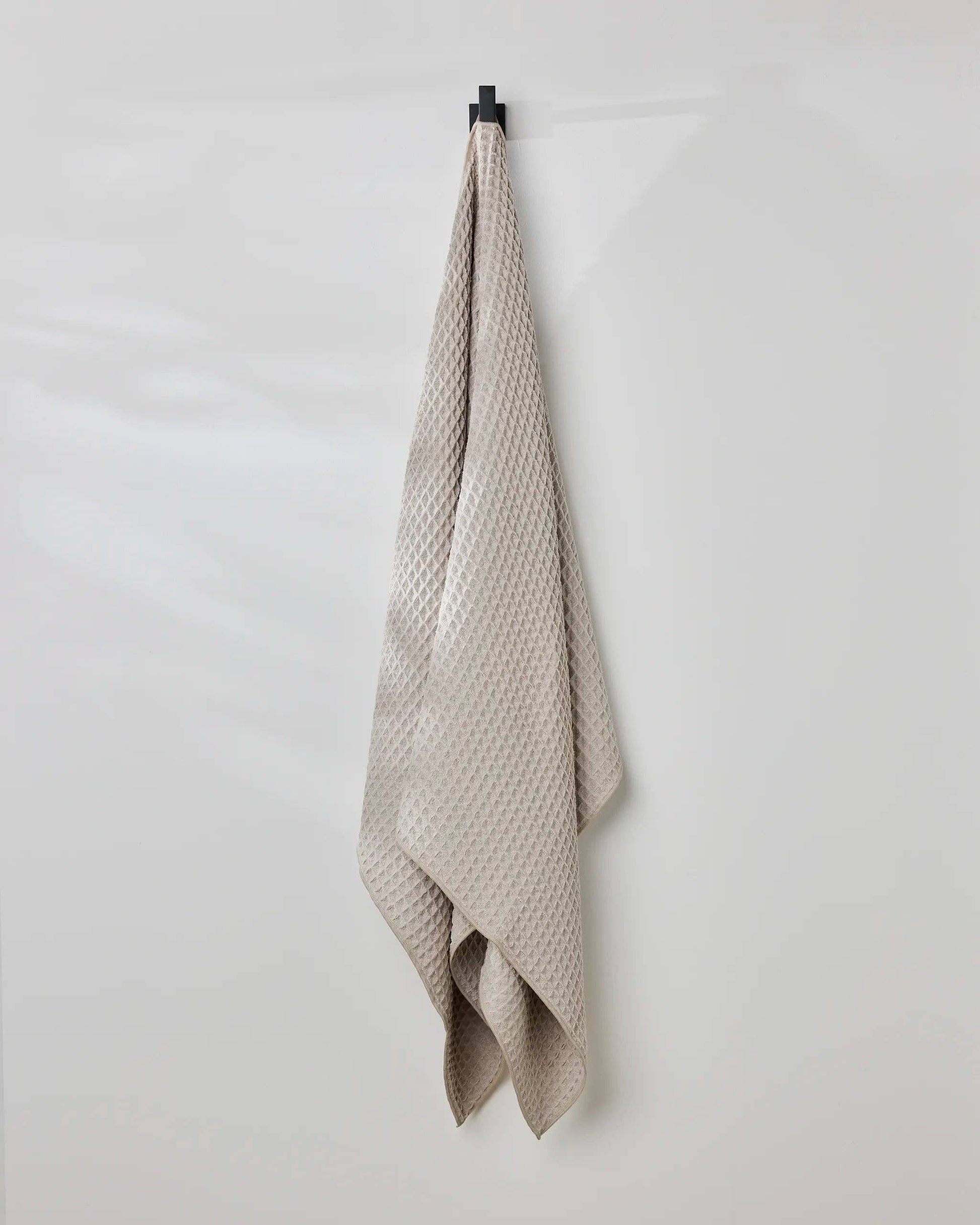 Taupe Waffle Bath Towel - Bath Towels