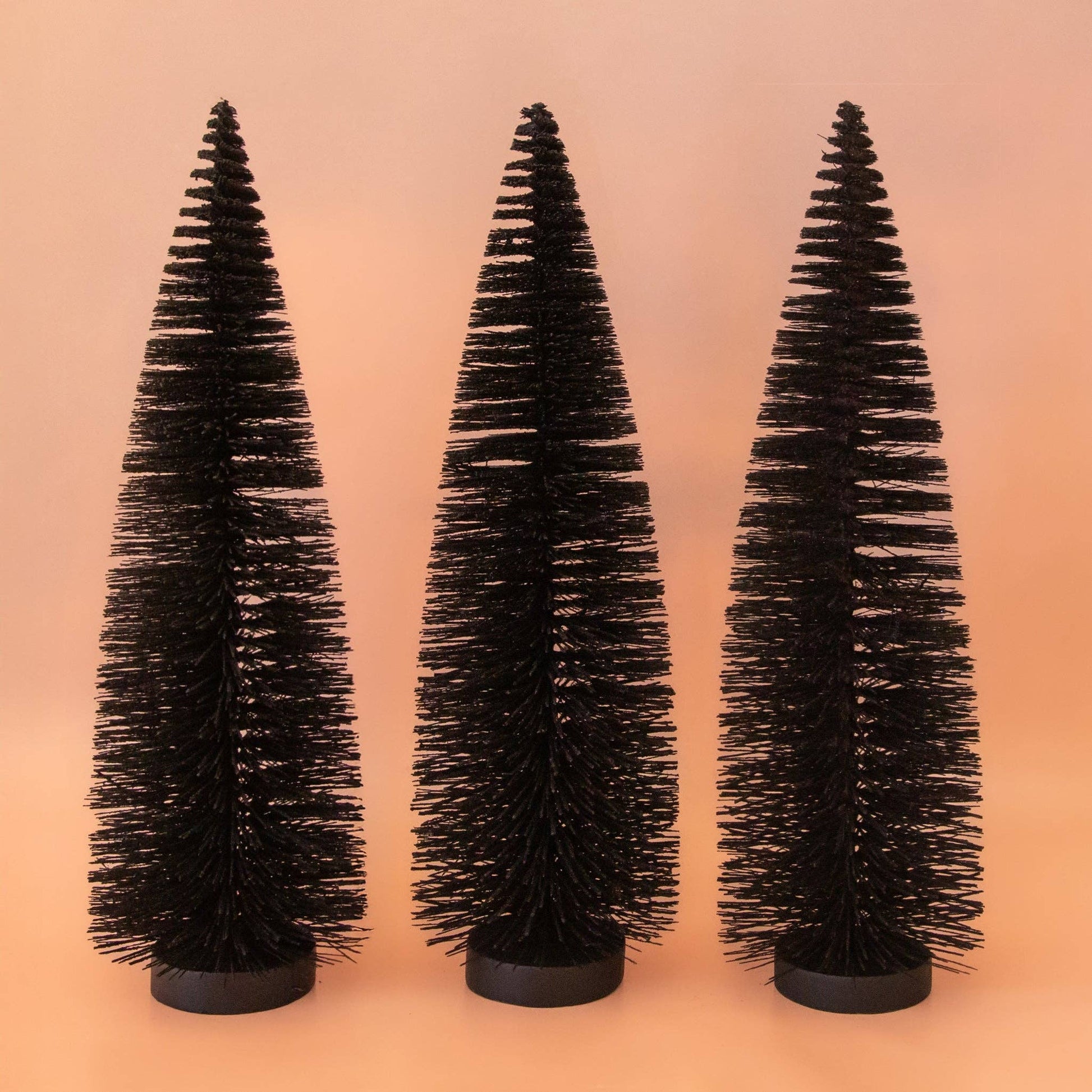 Bottle Brush Tree | Black | Halloween -