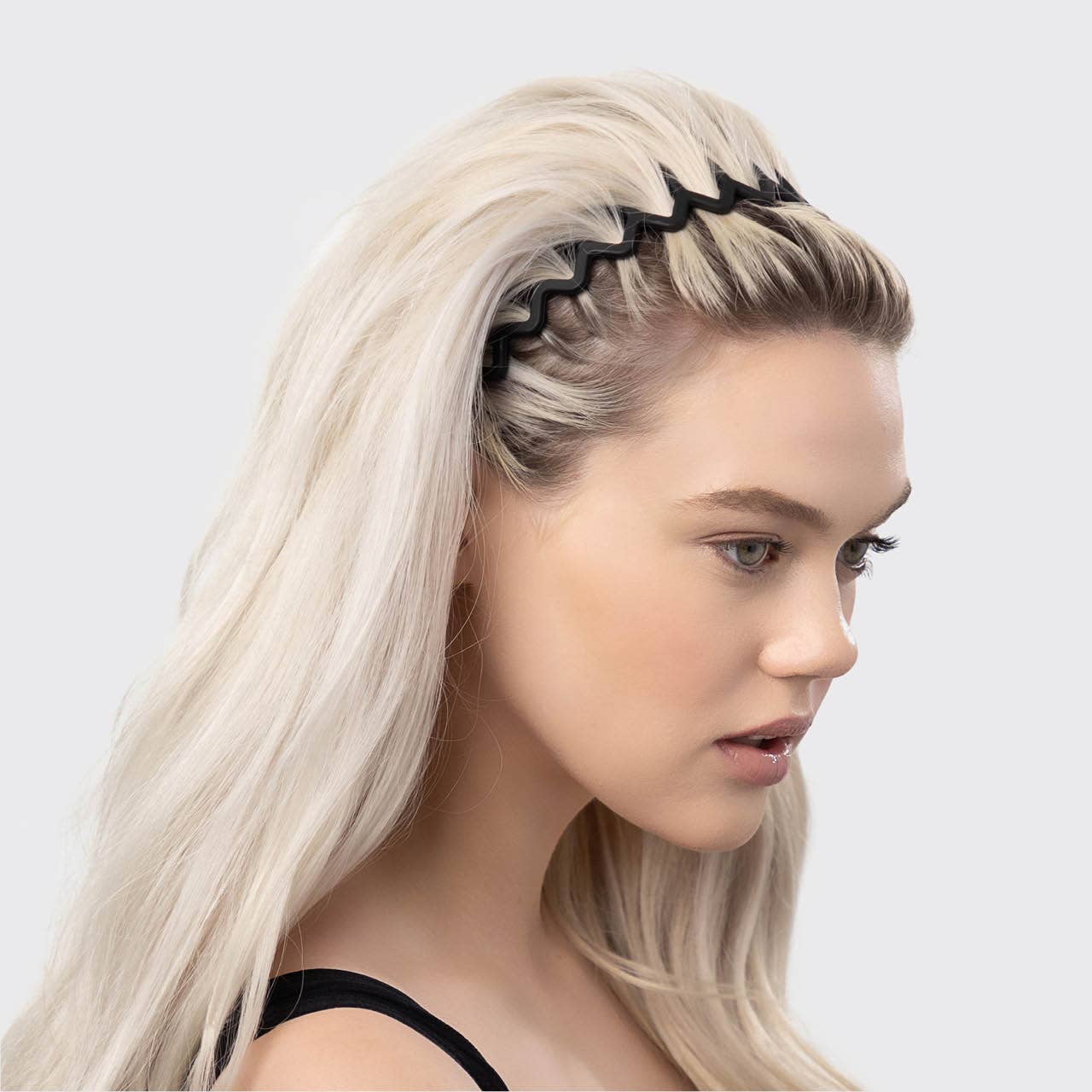 Zig Zag Headband 2pc - Black & Tort -
