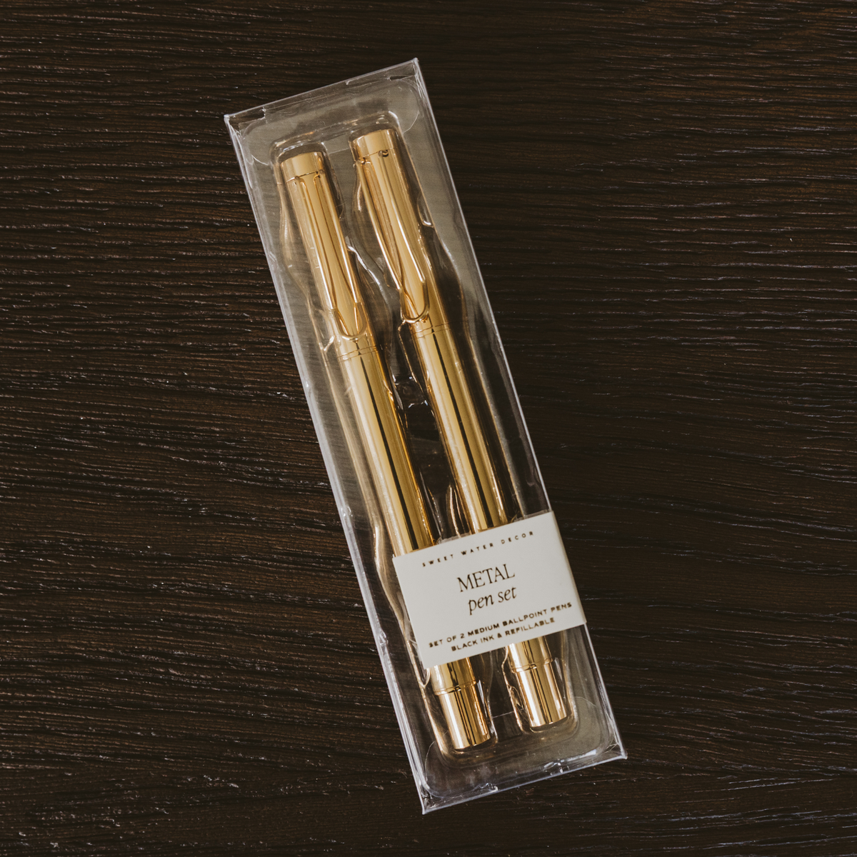 Gold Metal Pen Set - Stationery, Home Decor, & Gifts