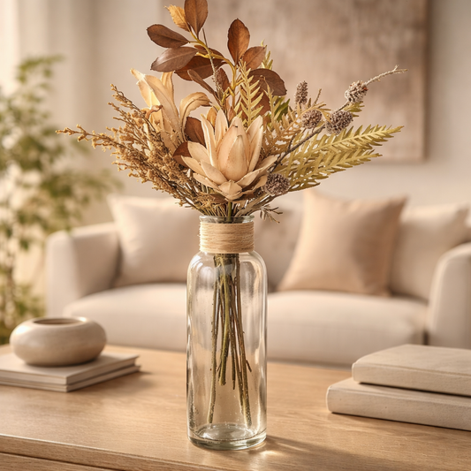 Cream Thistle Spray -