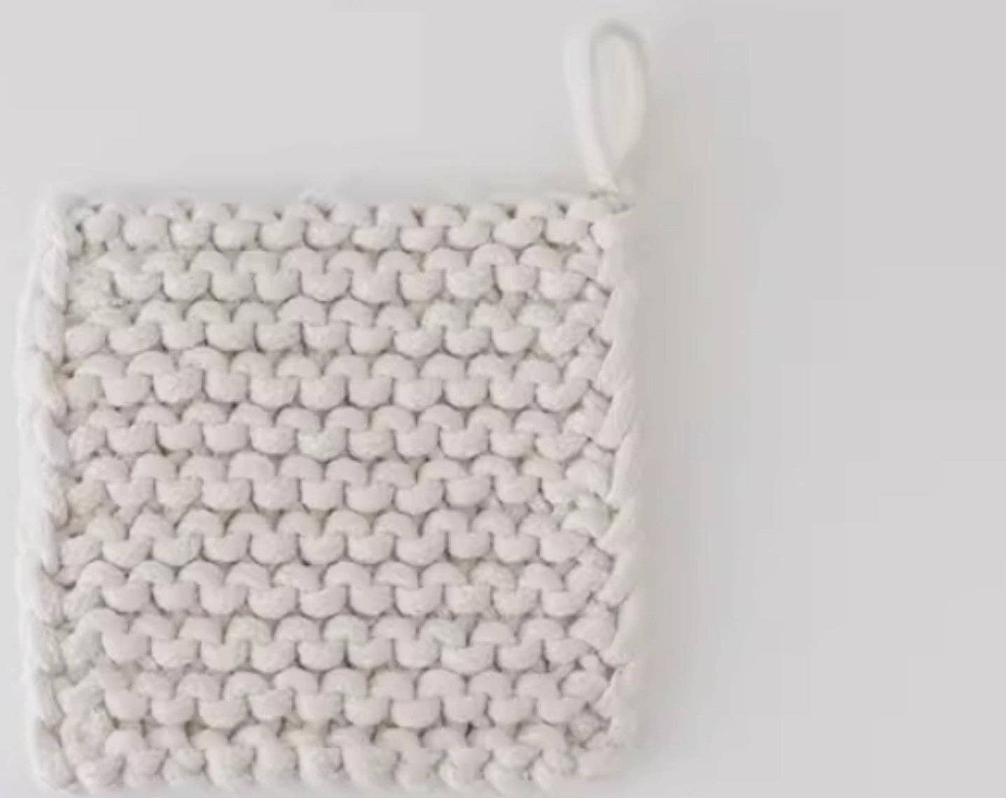 Cotton Crocheted Pot Holder -