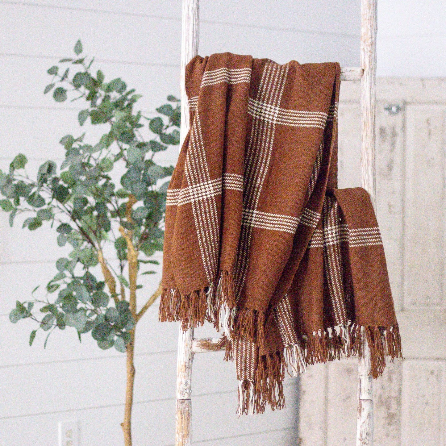 Throw - Cocoa and Cream Plaid (PC) -