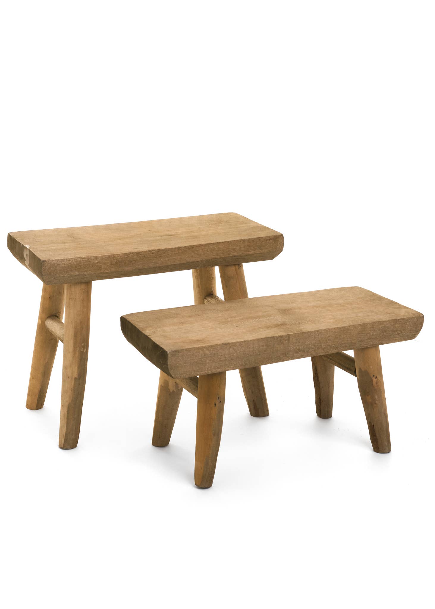 DECO LG STOOL PAULWNIA WD MED NAT - Accent Tables