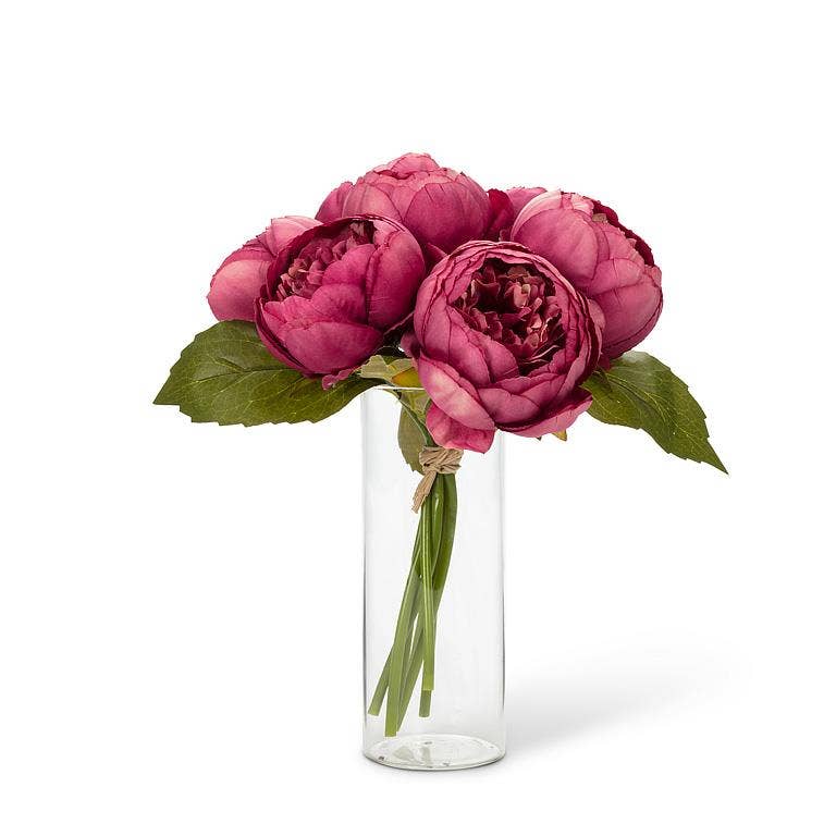 Full Peony Bouquet - 10"H -