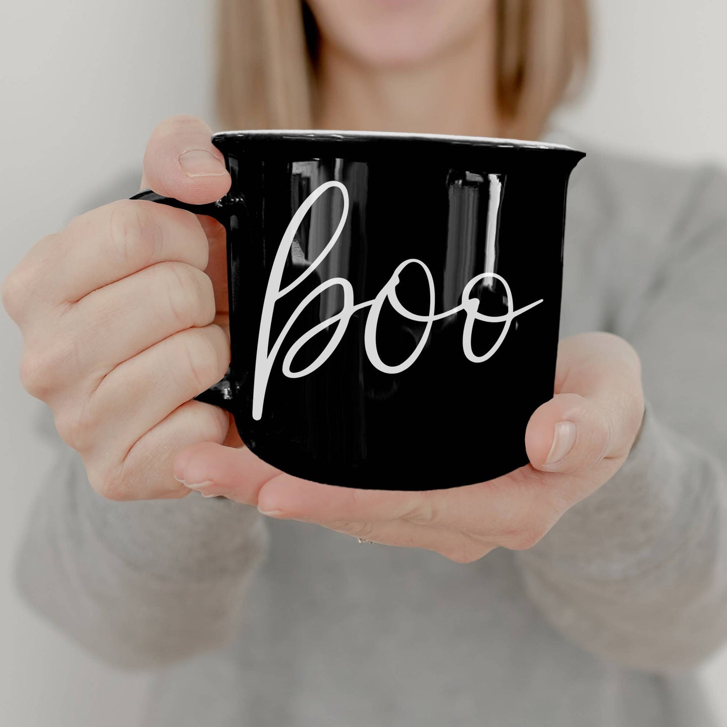 Comfy Cozy Fall Coffee Mugs, Neutral Autumn Drinkware Modern -