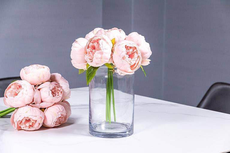 Full Peony Bouquet - 10"H -