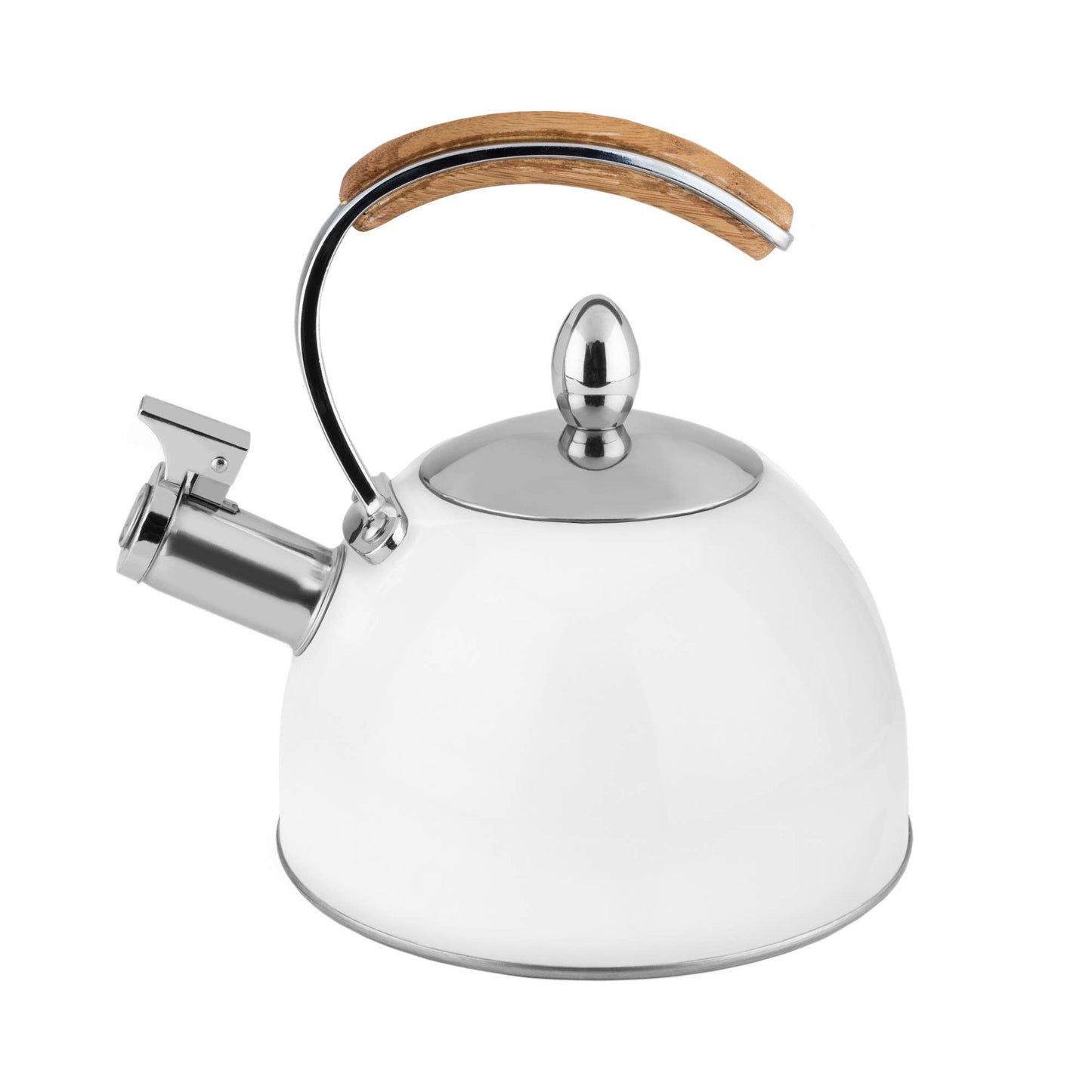 Presley™ Classic Whistling Tea Kettle 70oz in White -