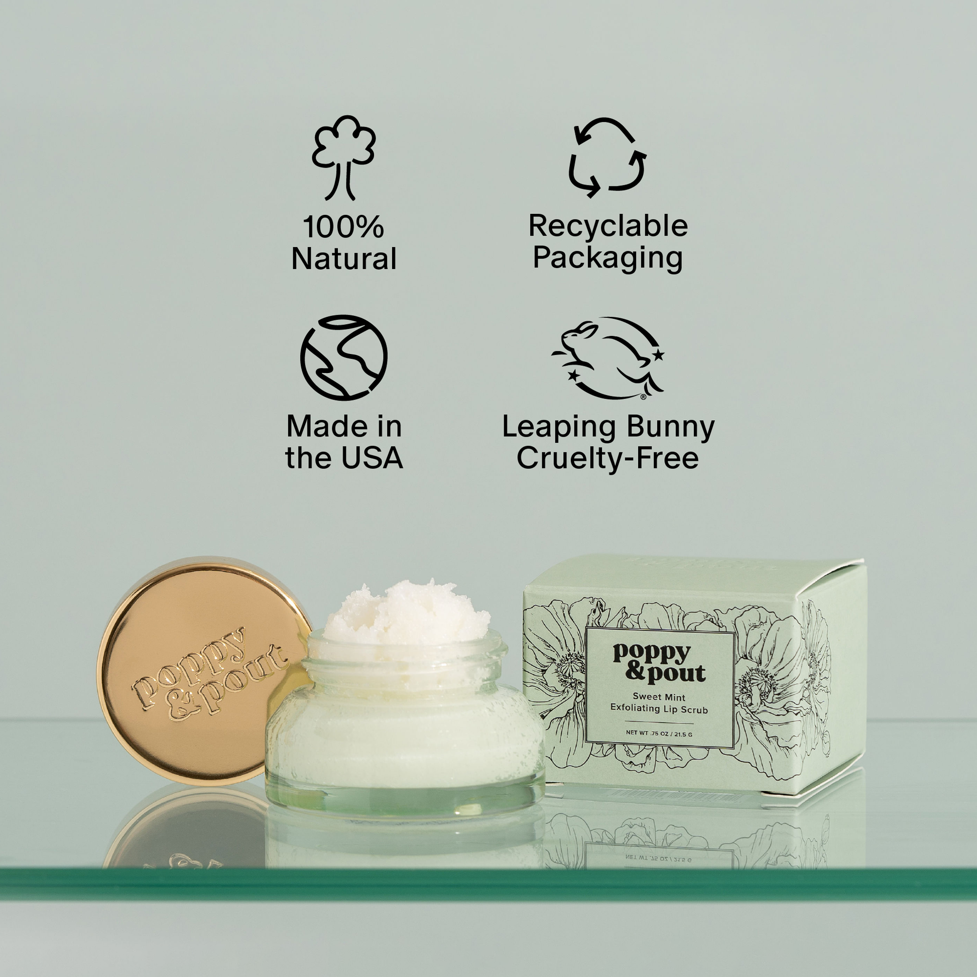 Lip Scrub, Sweet Mint -