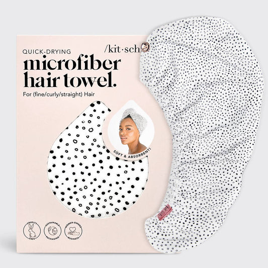 Quick Dry Hair Towel - Micro Dot -