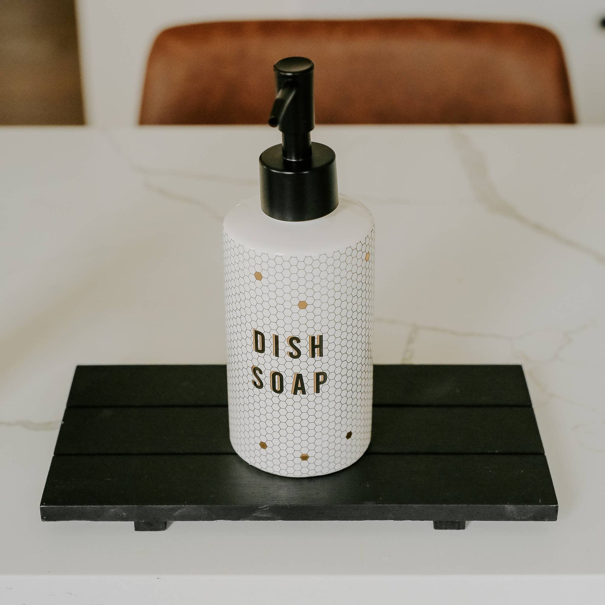 8.5oz Honeycomb Tile Dish Soap Dispenser- Home Decor & Gifts - Soap & Lotion Dispensers