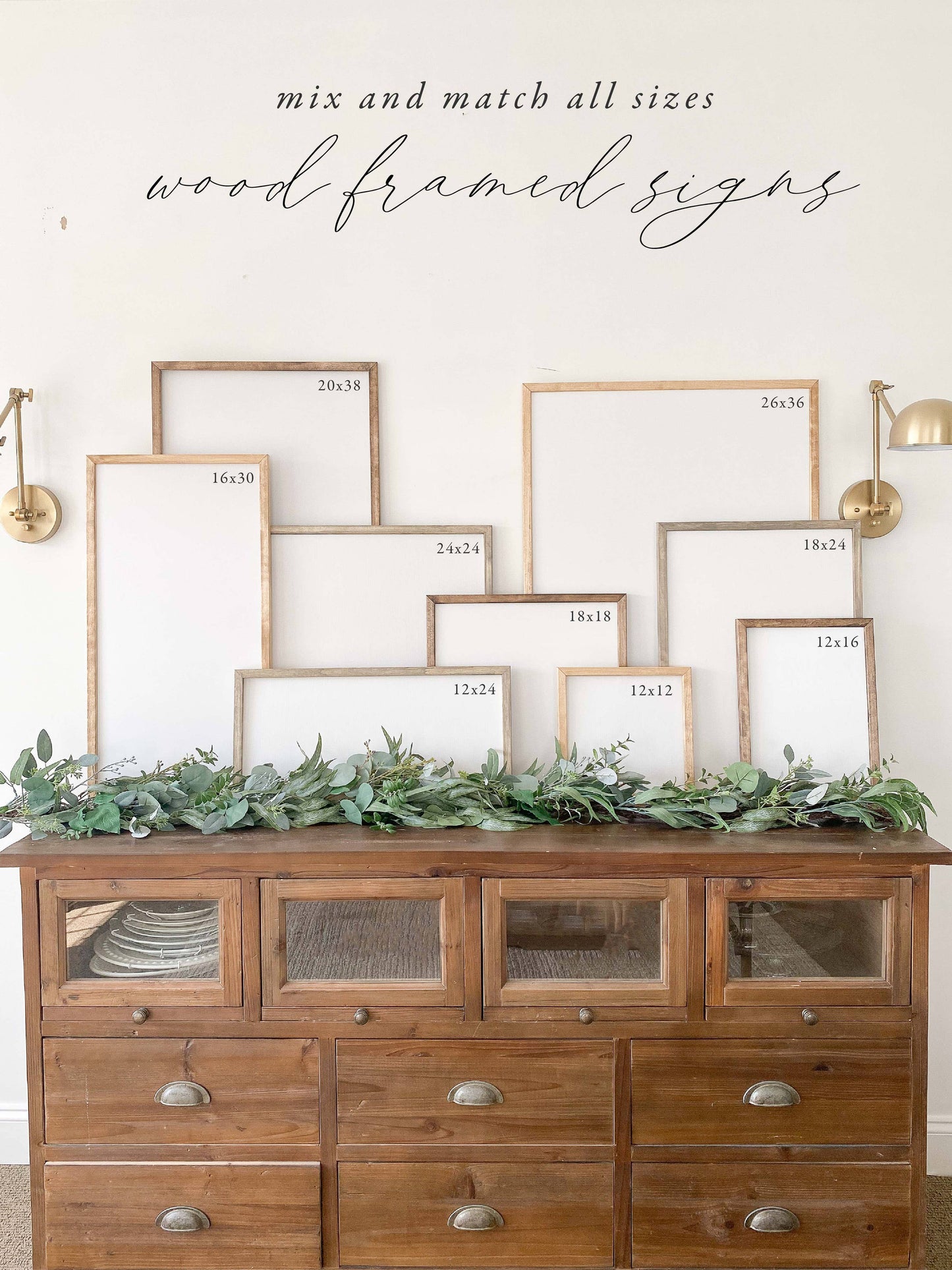 Bright Wildflowers Wood Framed Sign -