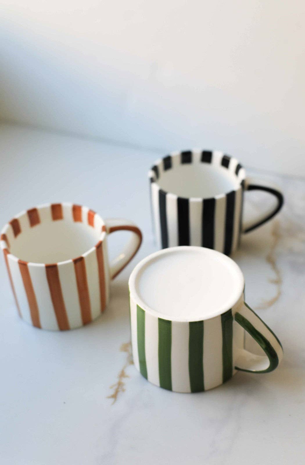 Simple Striped Mugs -