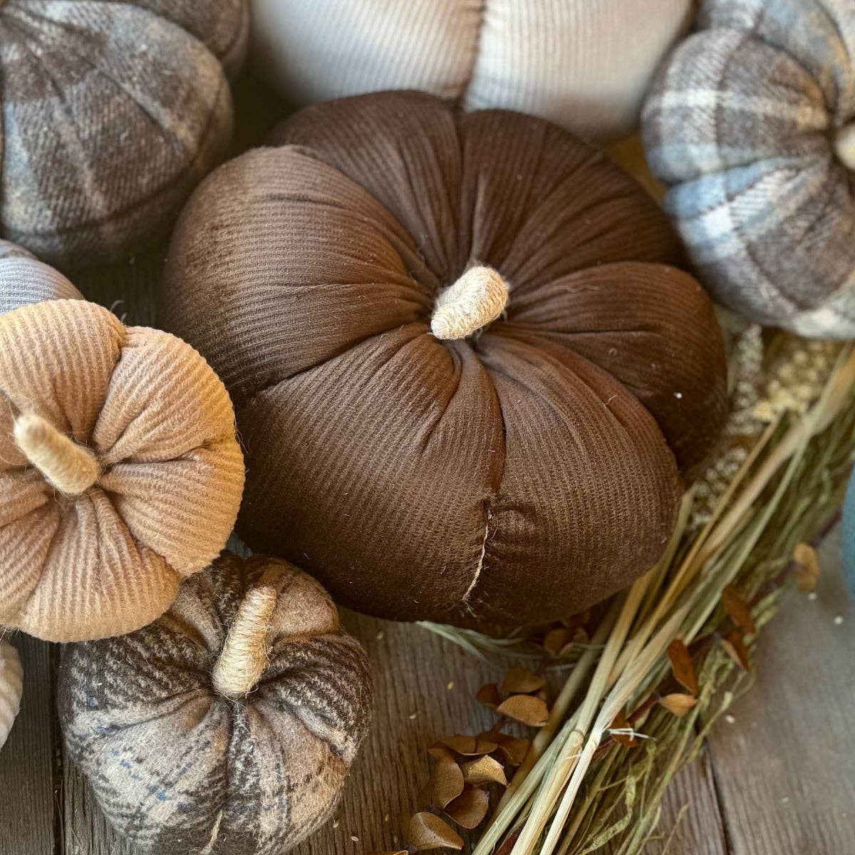 CF-3324 - Lrg. Mocha Corduroy Pumpkin -