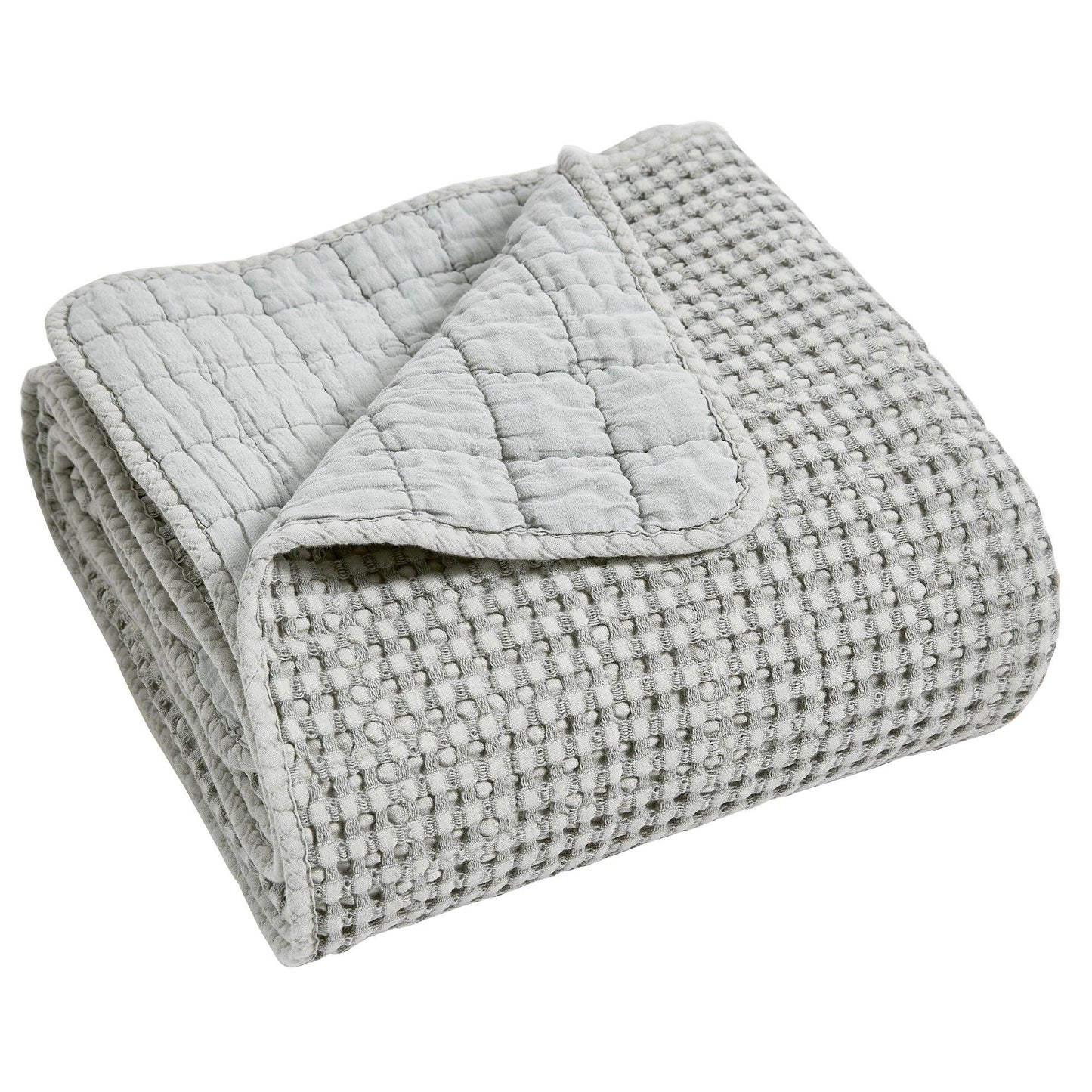 Mills Waffle Quilted Throw - Blankets