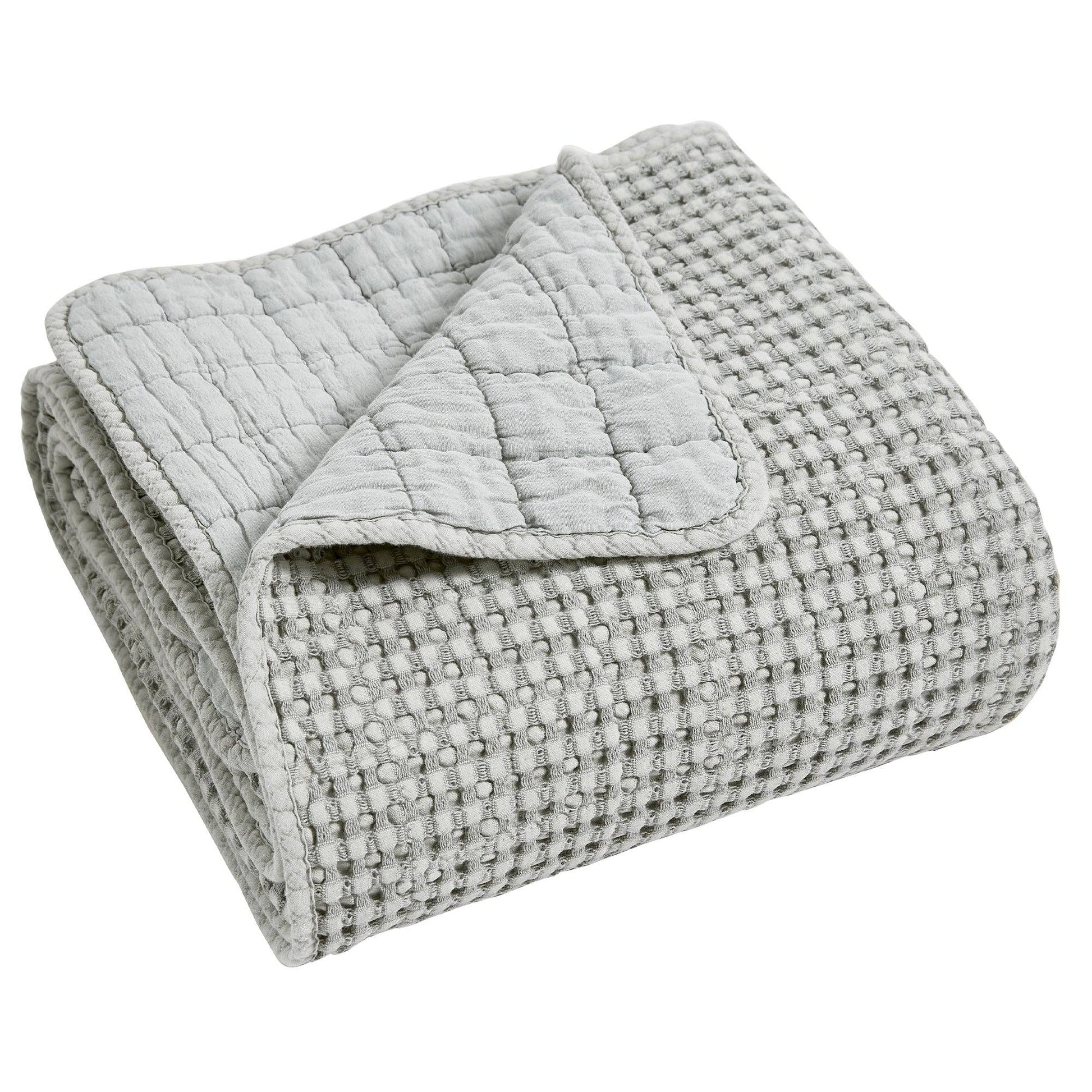 Mills Waffle Quilted Throw - Blankets
