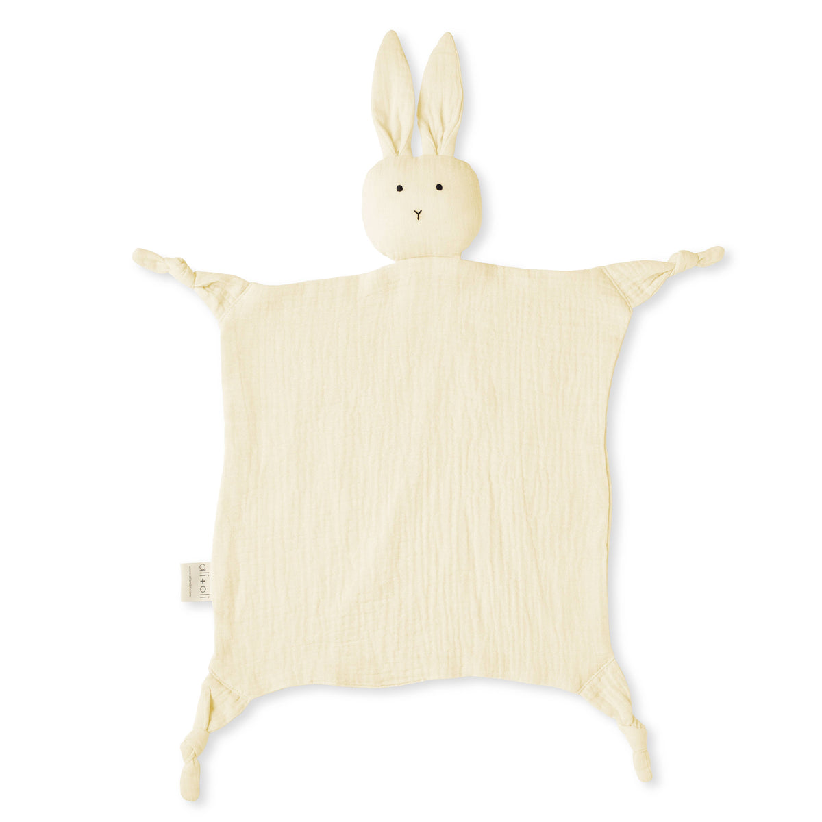 Cuddle Security Blanket Soft Muslin Cotton - Bunny (Beige)