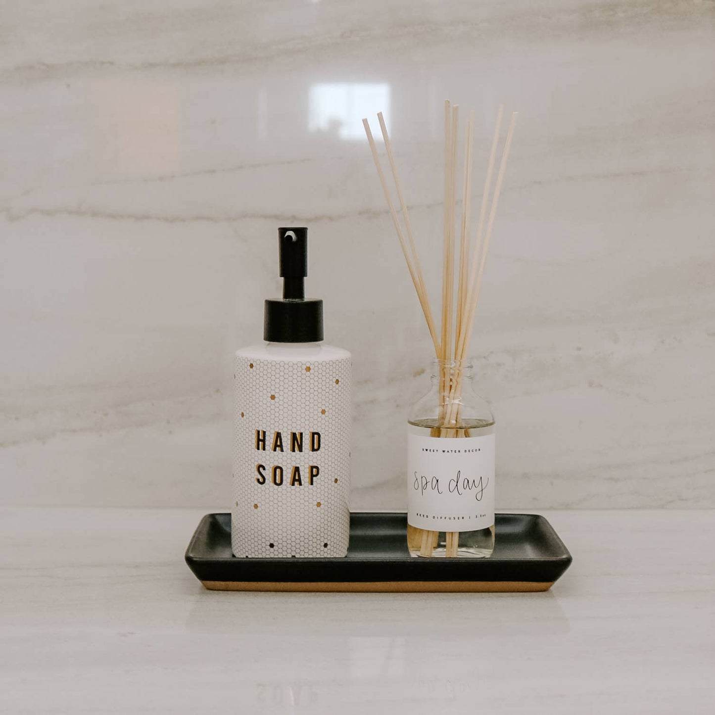 8.5oz Honeycomb Tile Hand Soap Dispenser- Home Decor & Gifts - Soap & Lotion Dispensers