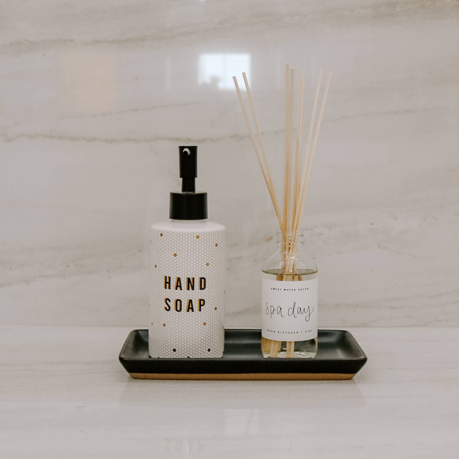 8.5oz Honeycomb Tile Hand Soap Dispenser- Home Decor & Gifts - Soap & Lotion Dispensers