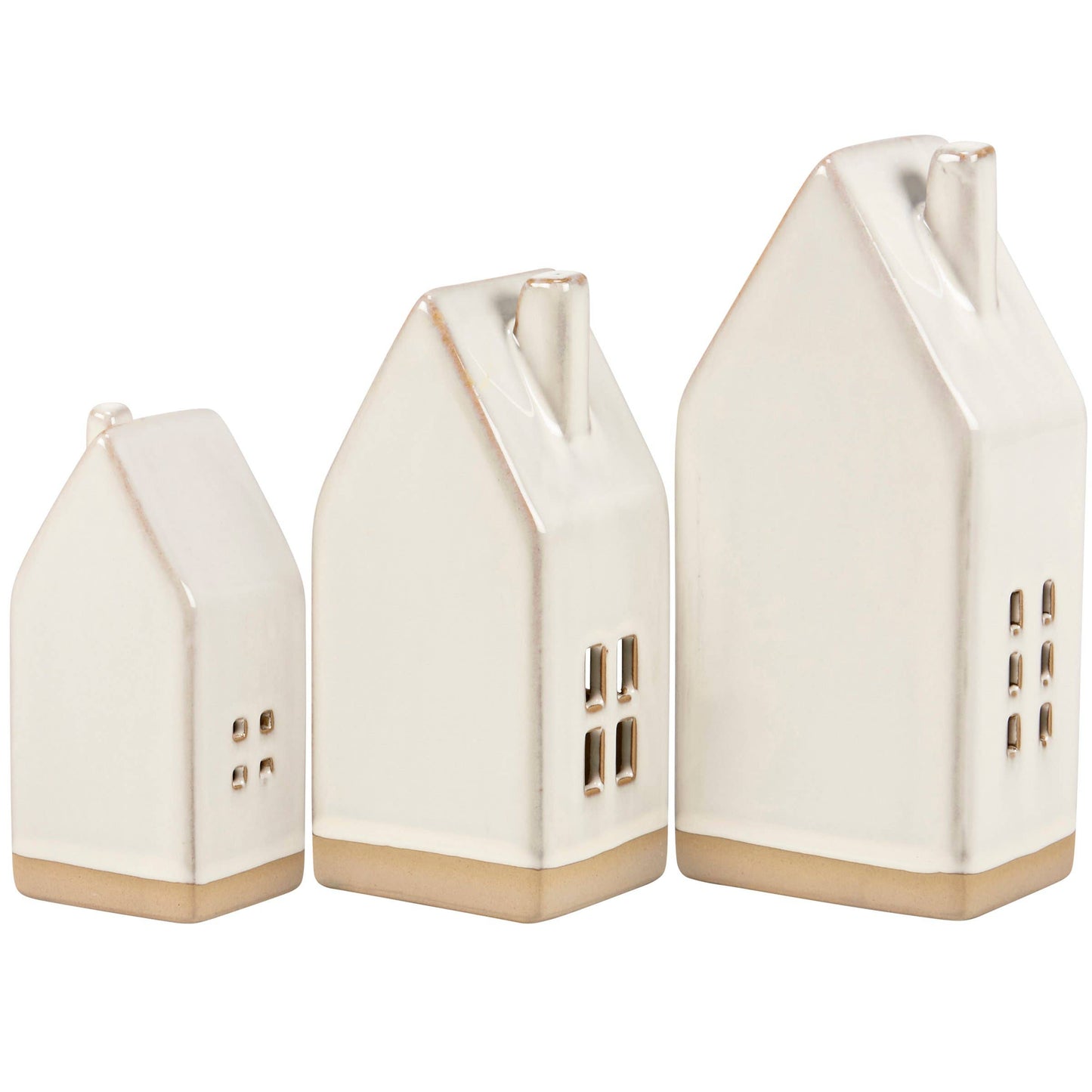 Lighted House Figurine Set -
