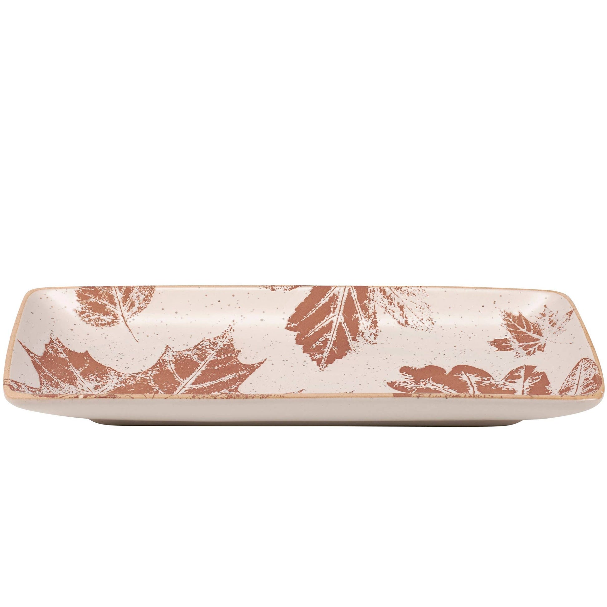 Rectangular Fall Leaves Platter -