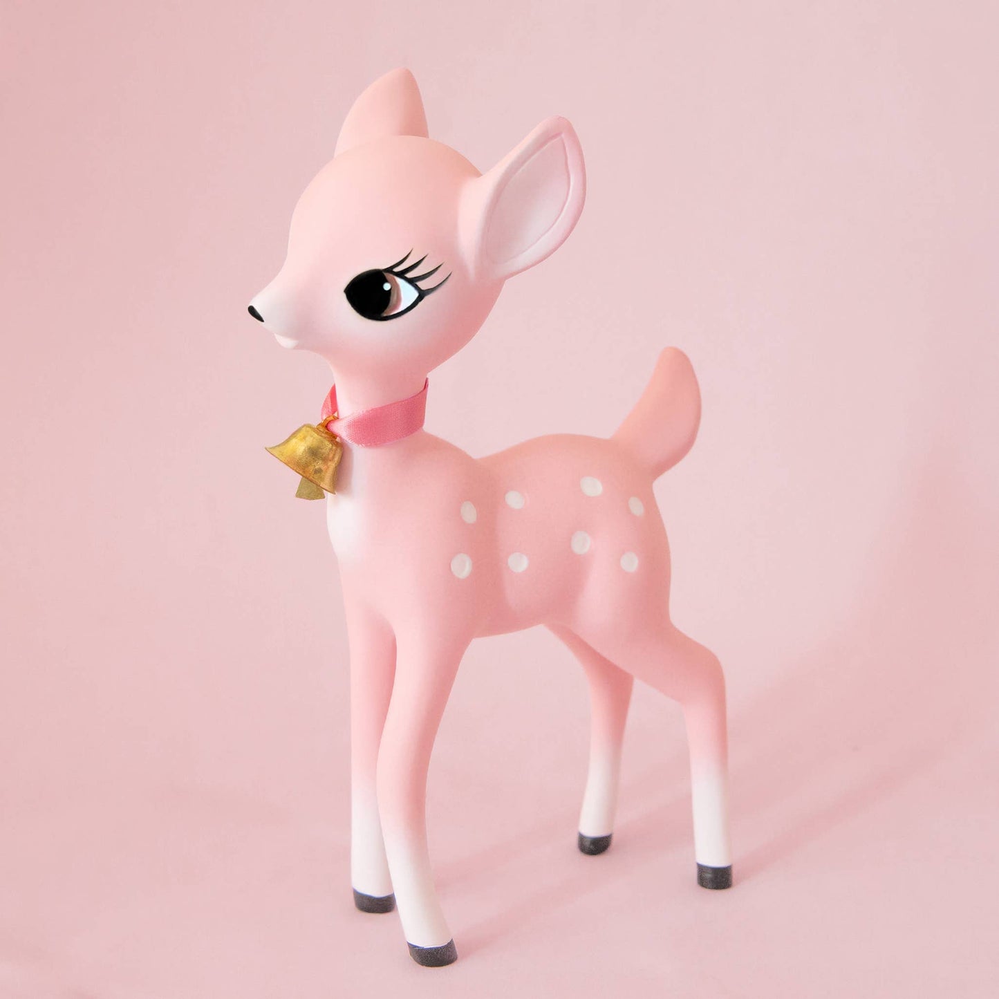 Holiday Retro Deer Figurine | Pink -