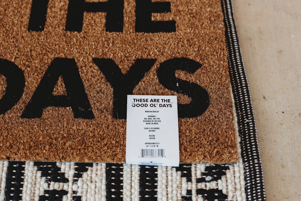 XL Doormat | These are the good ol' days (New Length) -