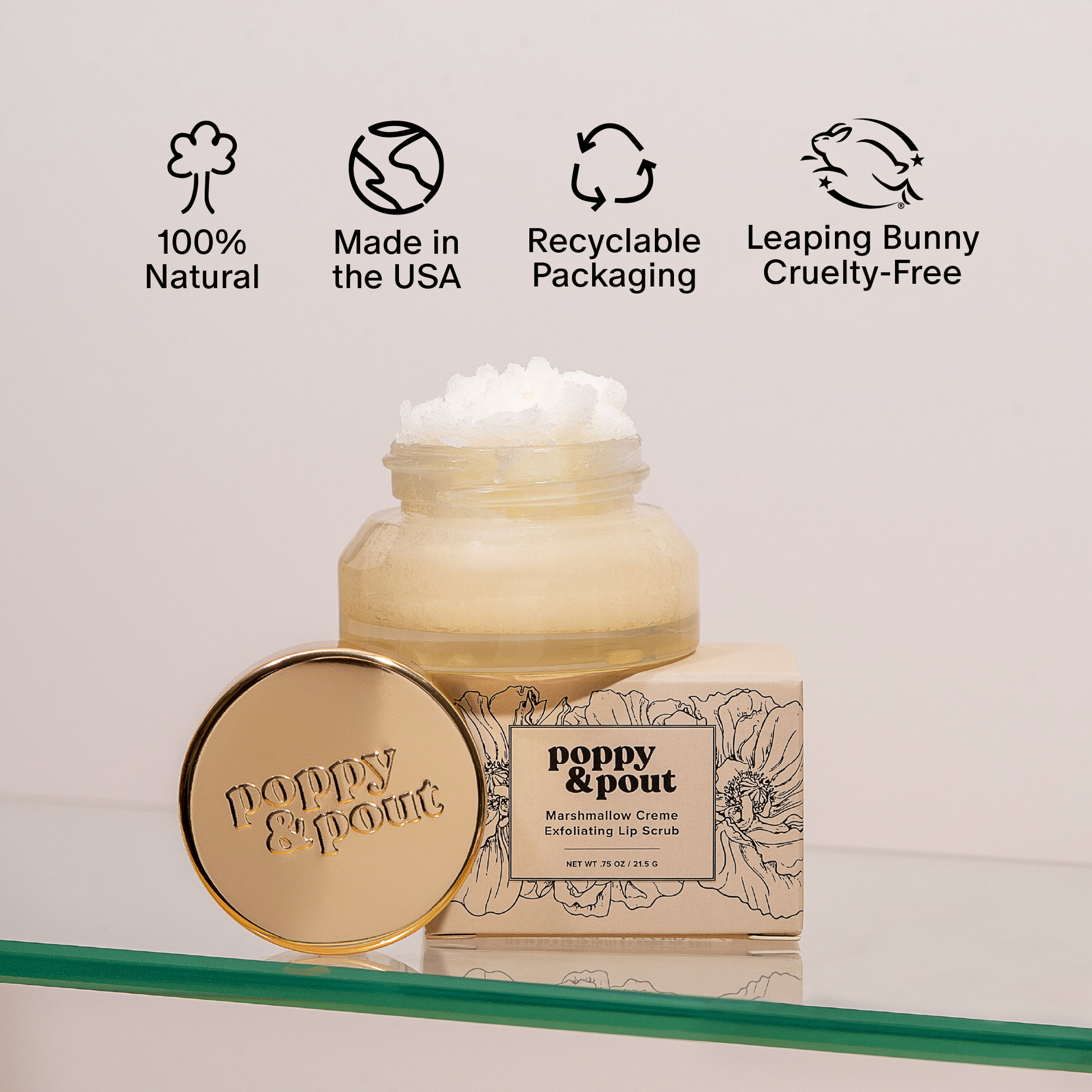Lip Scrub, Marshmallow Creme -