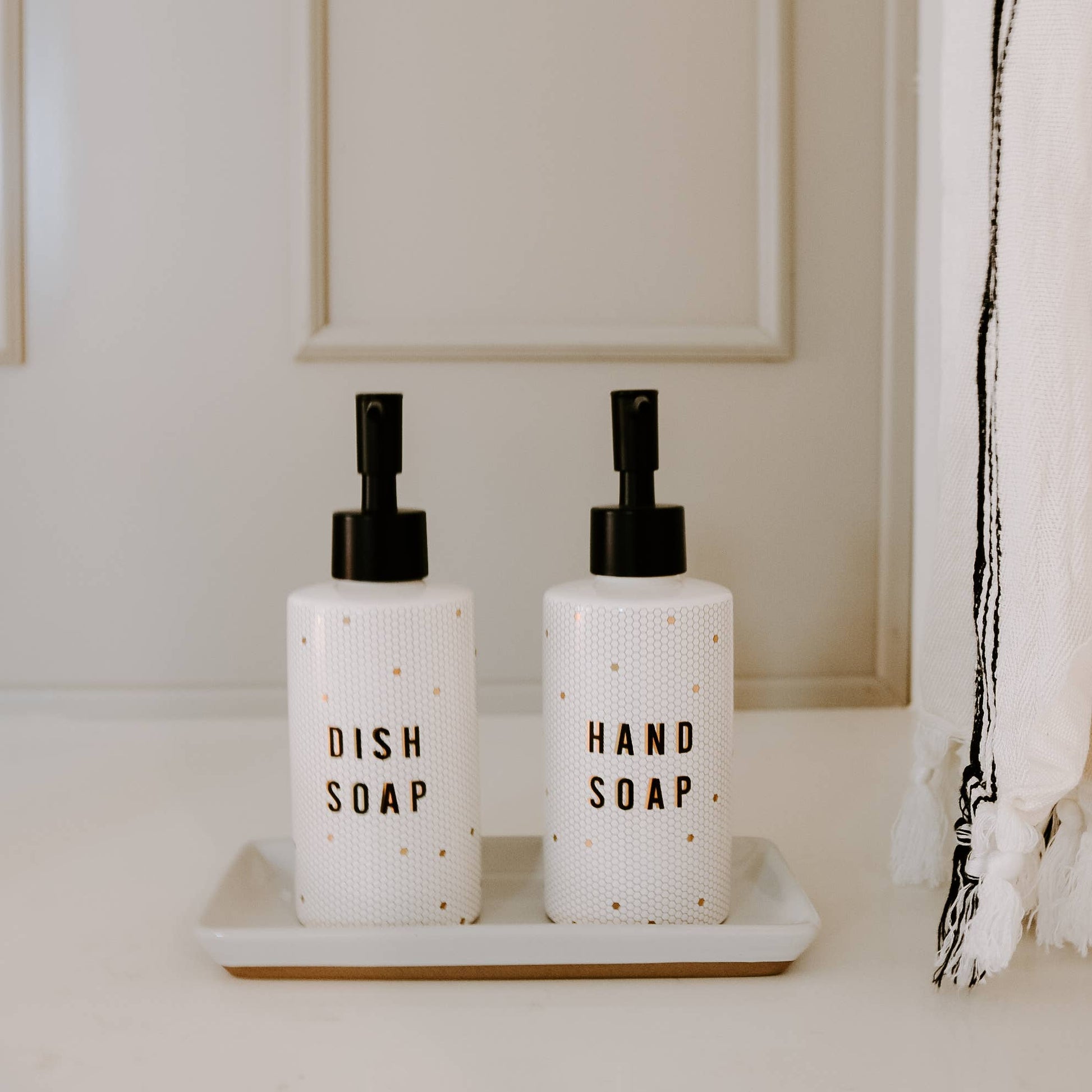 8.5oz Honeycomb Tile Dish Soap Dispenser- Home Decor & Gifts - Soap & Lotion Dispensers