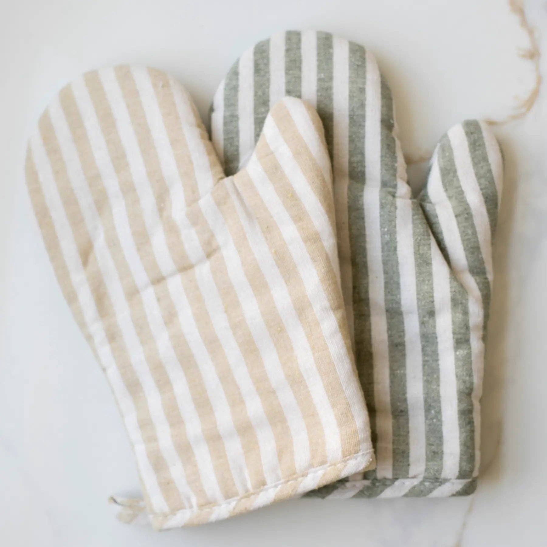 Stripe Oven Mitt -