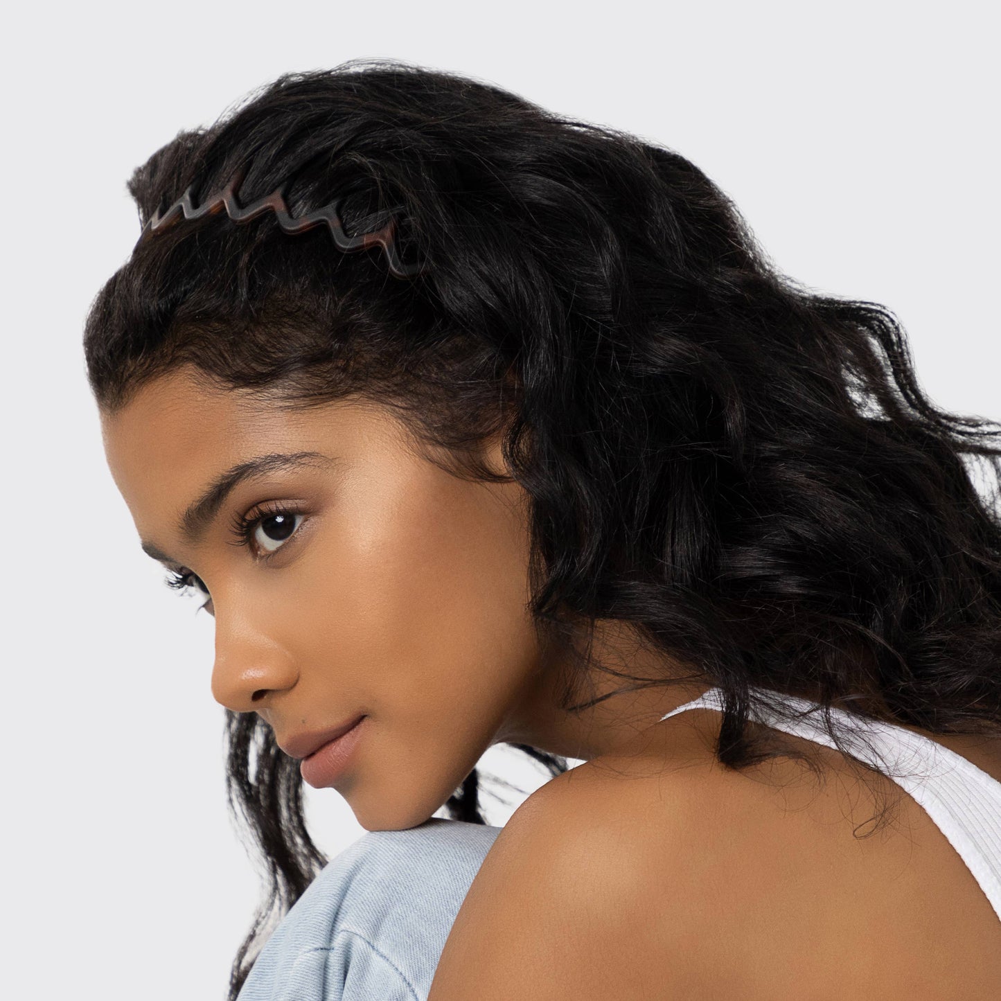Zig Zag Headband 2pc - Black & Tort -