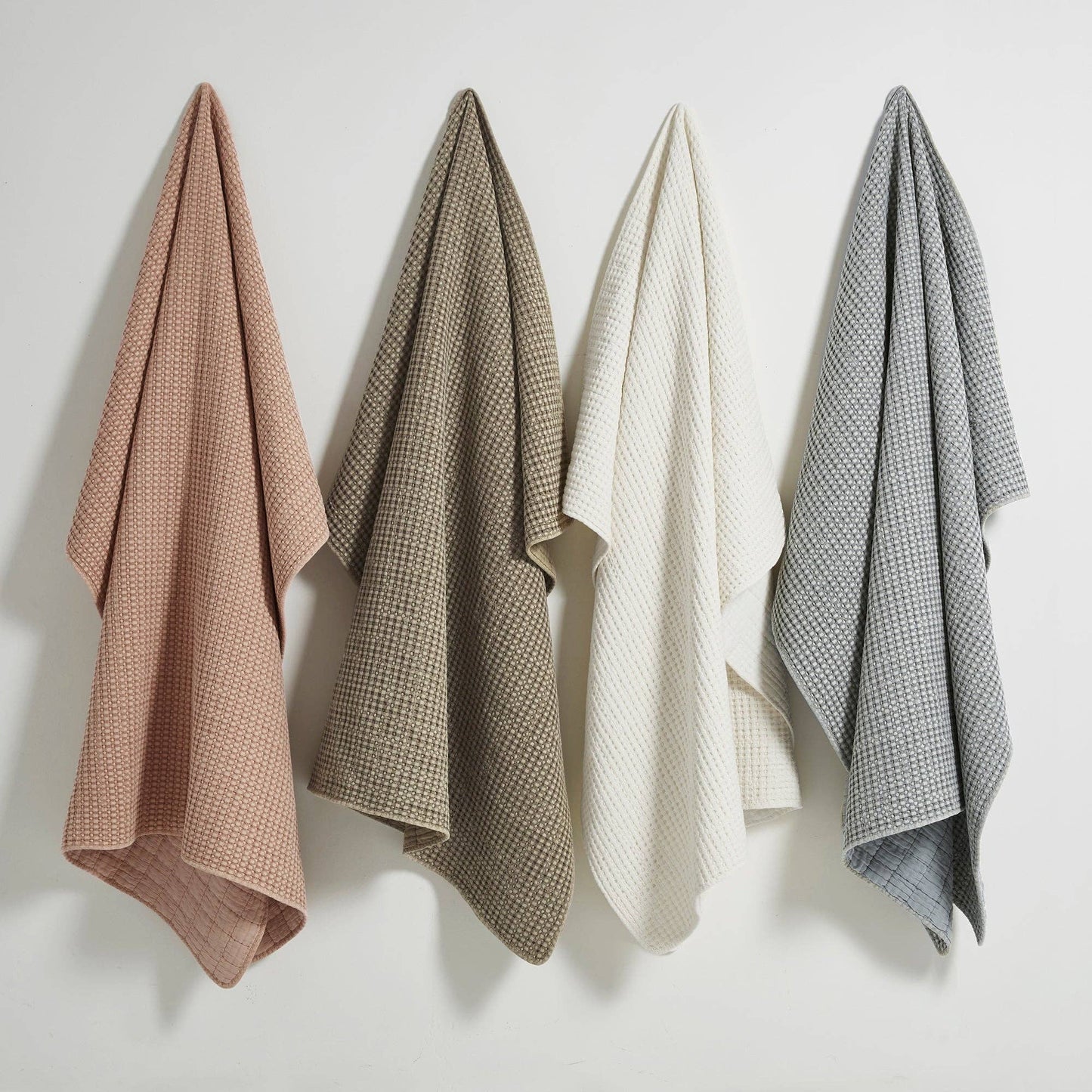 Mills Waffle Quilted Throw - Blankets