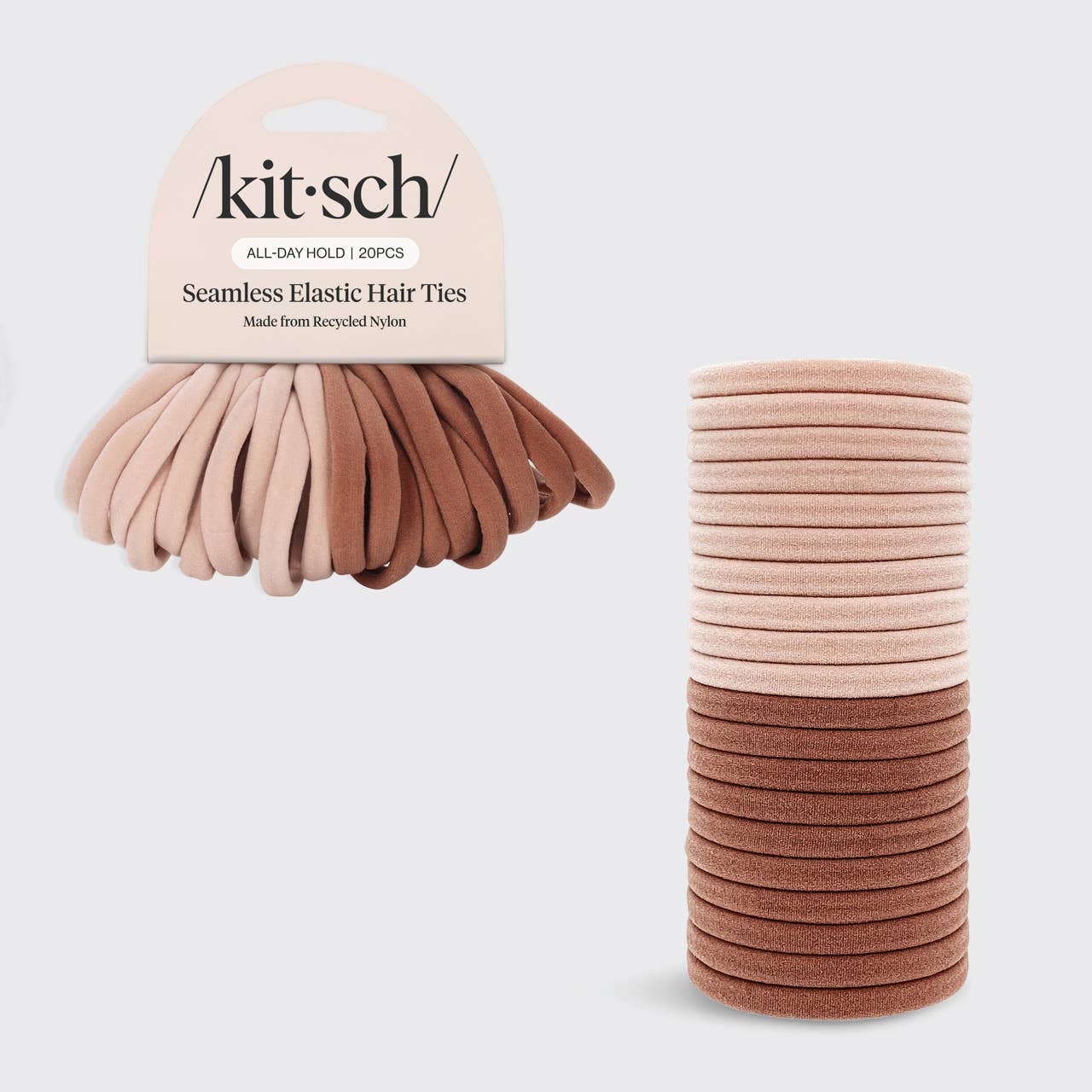 Eco-Friendly Nylon Elastics 20pc set - Blush -