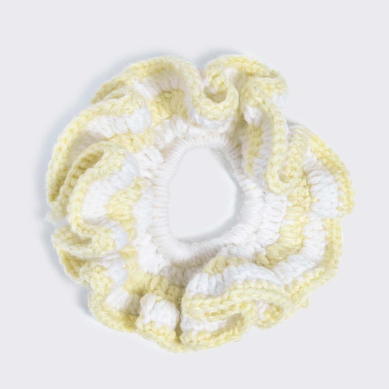 Crochet Scrunchie - Butter Yellow -