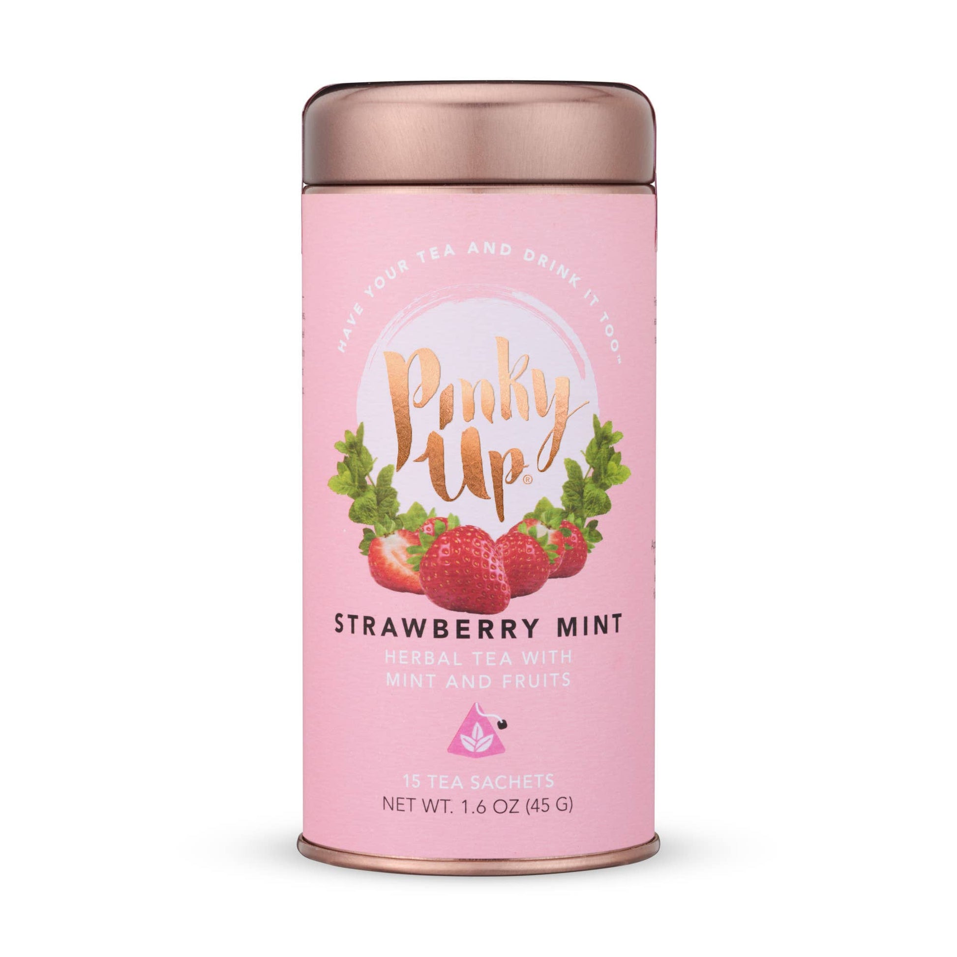 Strawberry Mint Herbal Tea 15 Sachets -