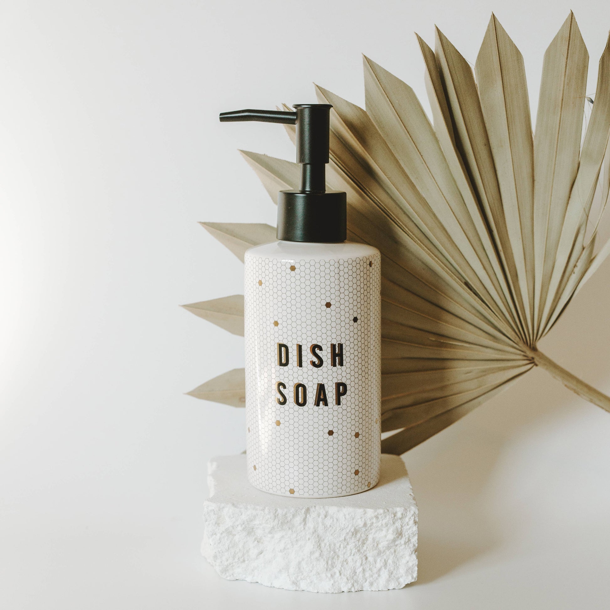 8.5oz Honeycomb Tile Dish Soap Dispenser- Home Decor & Gifts - Soap & Lotion Dispensers