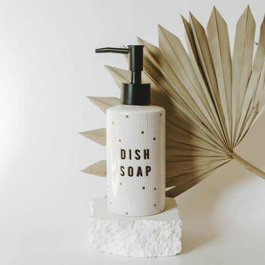 8.5oz Honeycomb Tile Dish Soap Dispenser- Home Decor & Gifts
